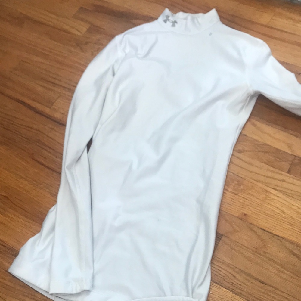 White under armor thermal top
